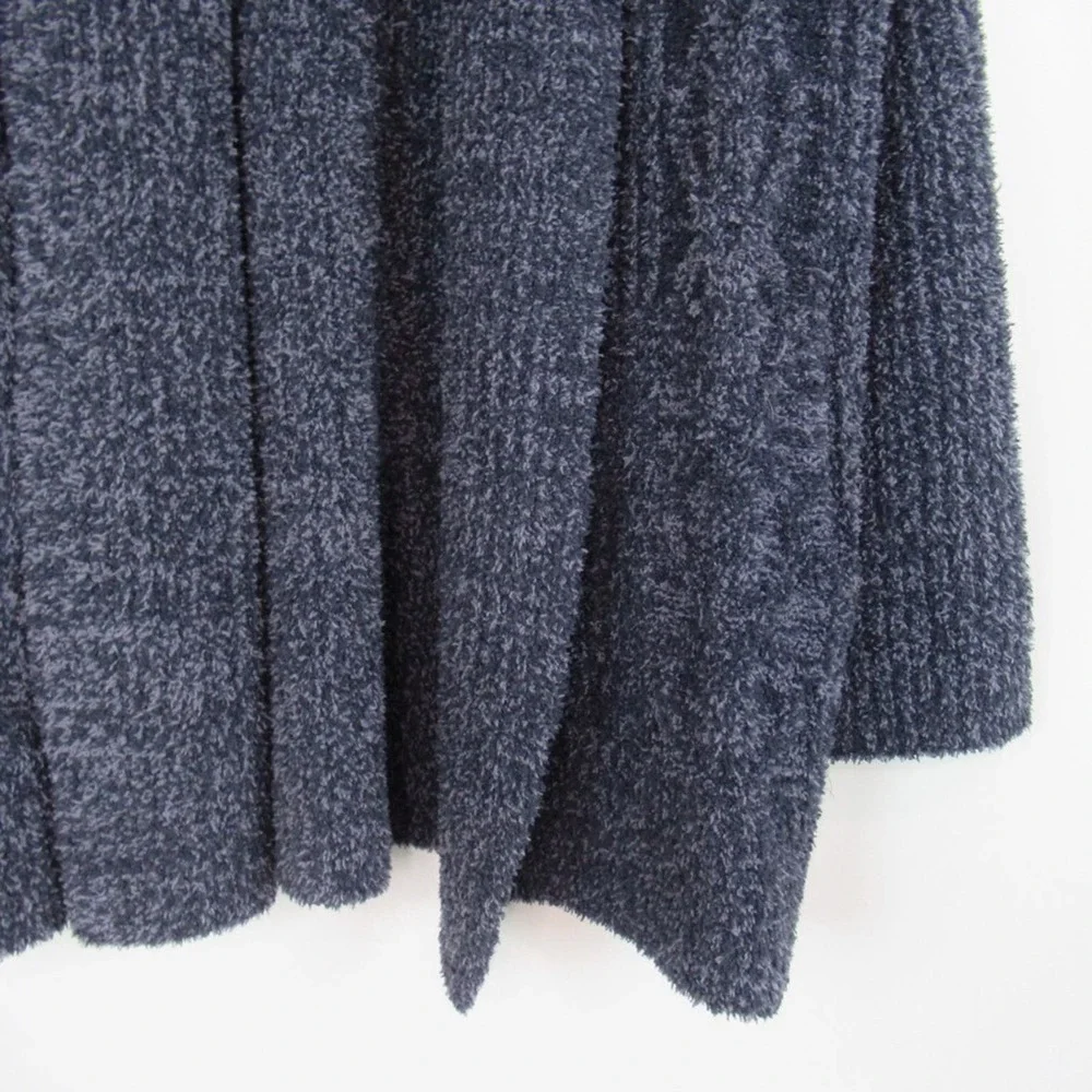 BAREFOOT DREAMS Blue CozyChic Cabin Cable Knit Cardigan Women’s Size Small